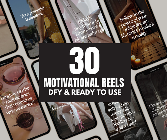 30 Motivational Instagram Reels with MRR/PLR - The Wealthy Hut